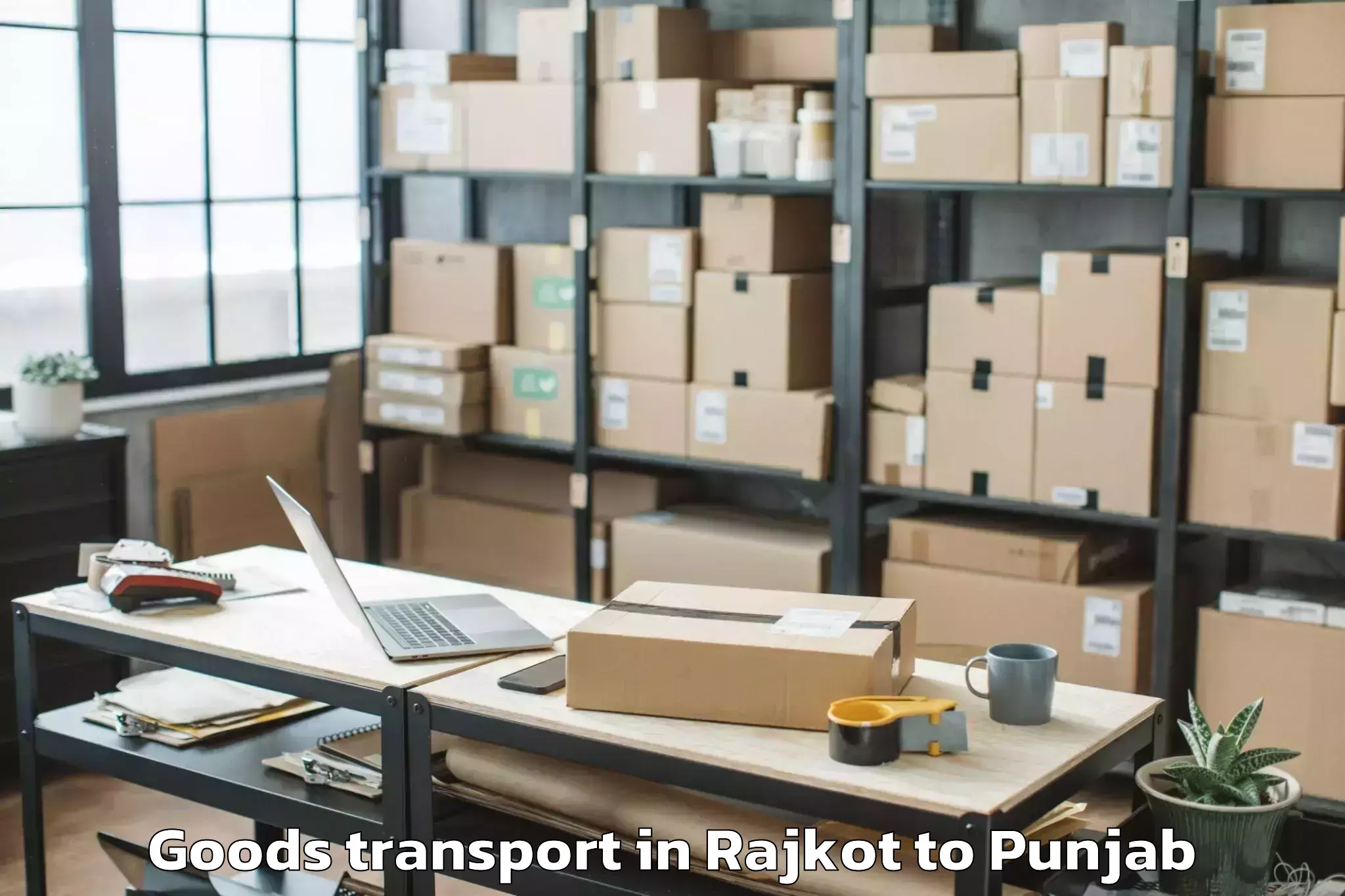 Hassle-Free Rajkot to Ferozepore Goods Transport